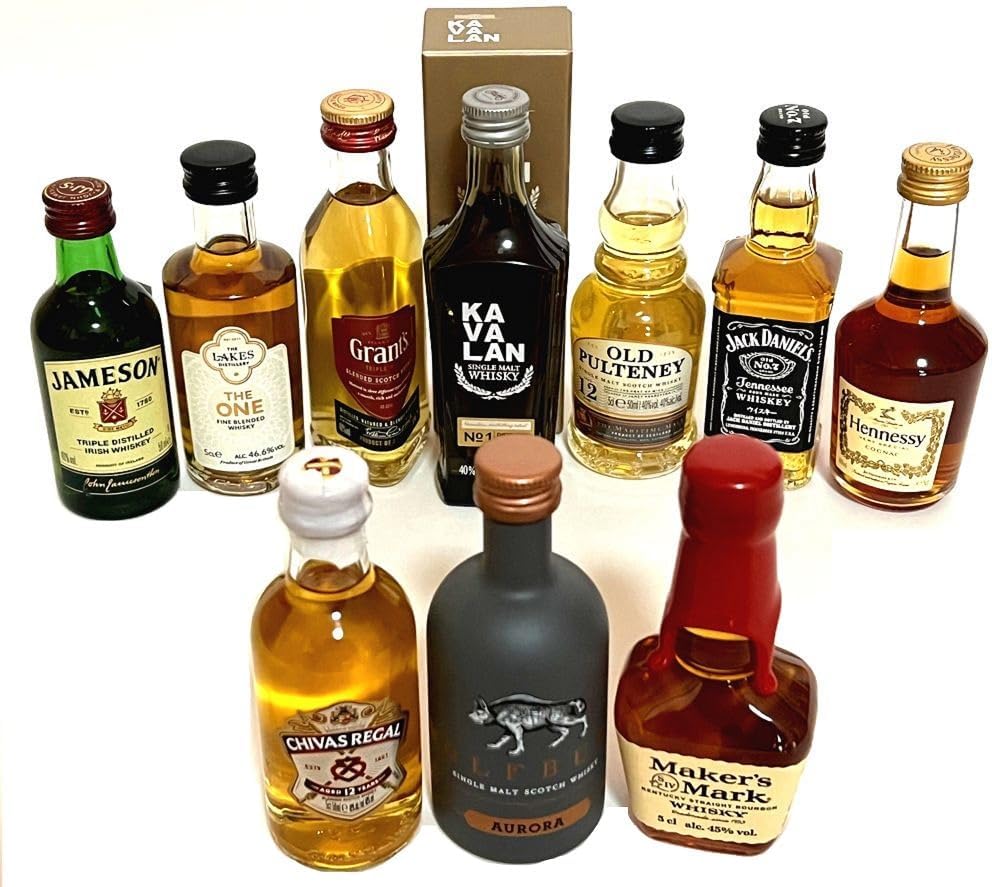 輸入ウイスキー・ブランデー ミニチュアボトル 10本セット 50ml 輸入ウイスキー・ブランデー ミニチュアボトル 10本セット 50ml